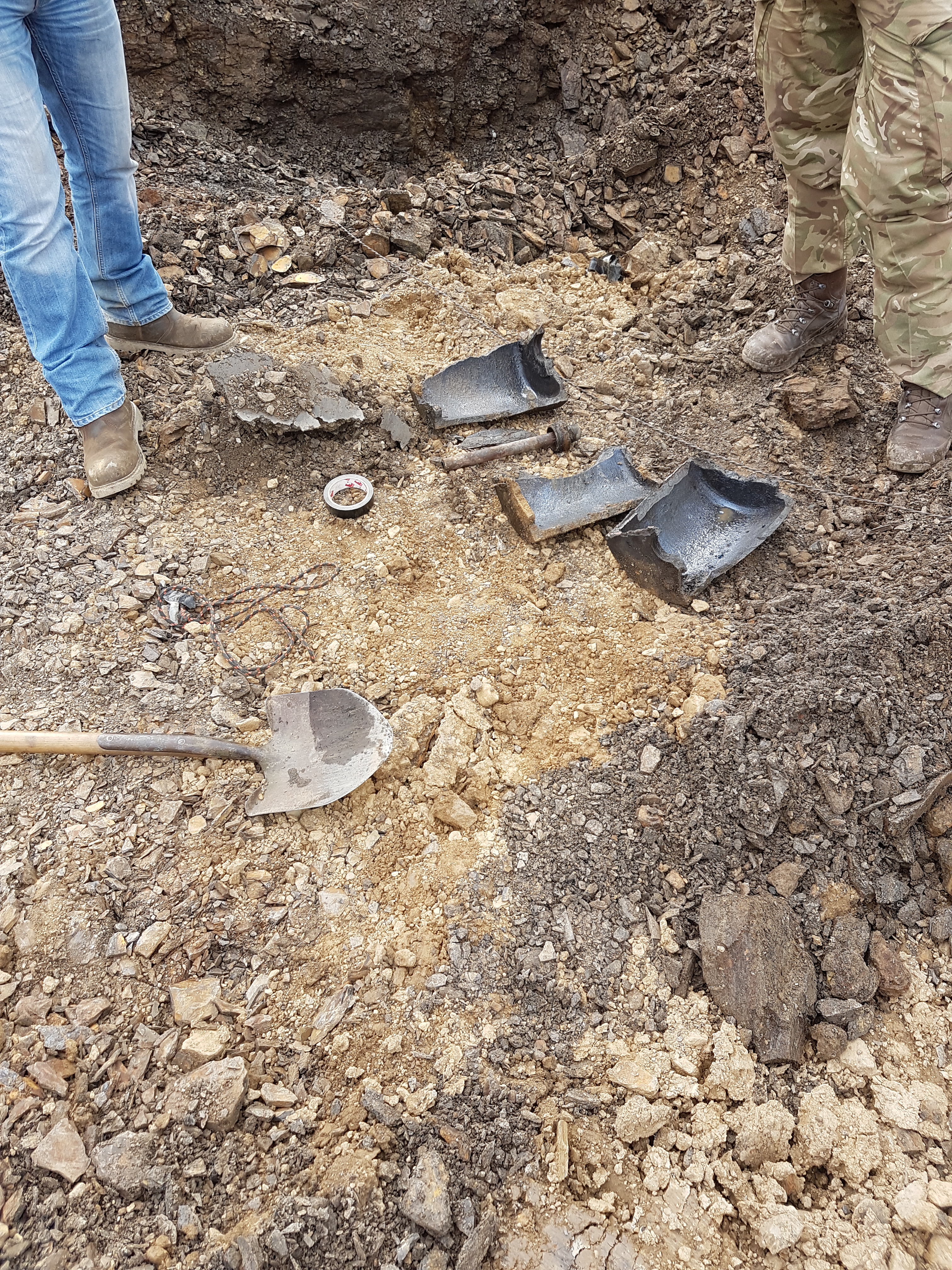 Soil Hill Quarries Assist Bomb Disposal Team